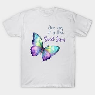 Christian Theme Butterfly Design T-Shirt